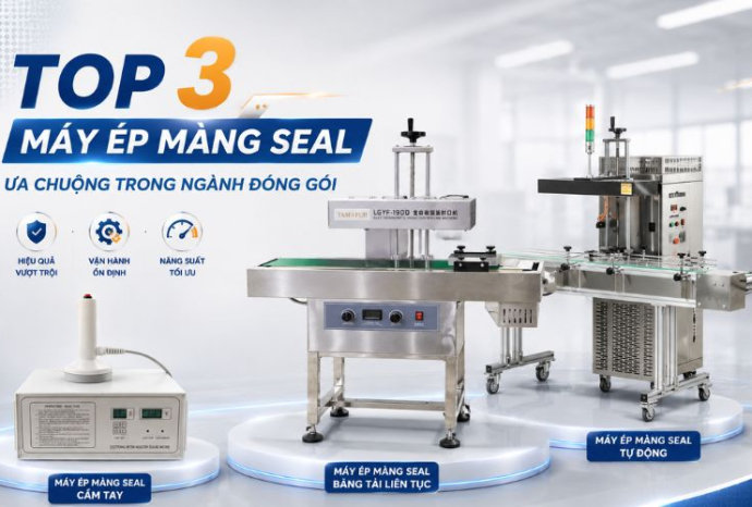 Top 3 máy ép màng seal ưa chuộng trong ngành đóng gói