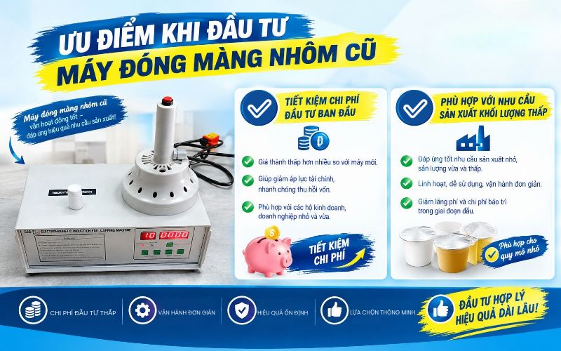 Ưu điểm khi đầu tư máy đóng màng nhôm cũ