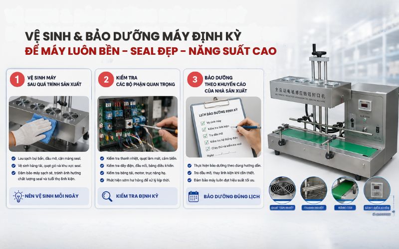 Vệ sinh và bảo dưỡng máy định kỳ