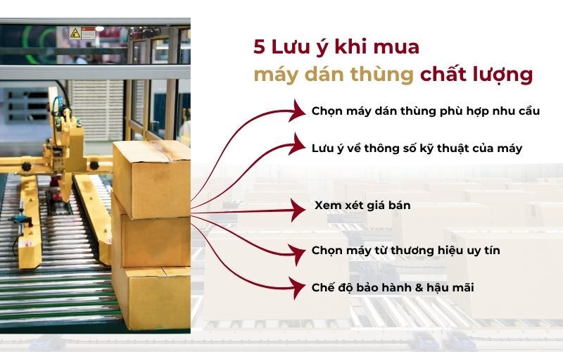 5 Lưu ý khi mua máy dán thùng chất lượng