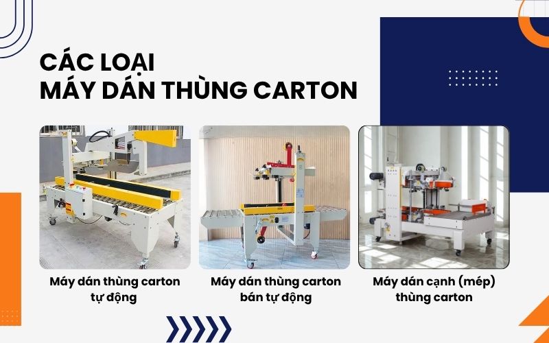Các loại máy dán thùng carton