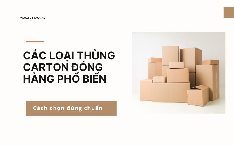 Các loại thùng carton đóng hàng phổ biến và cách chọn 