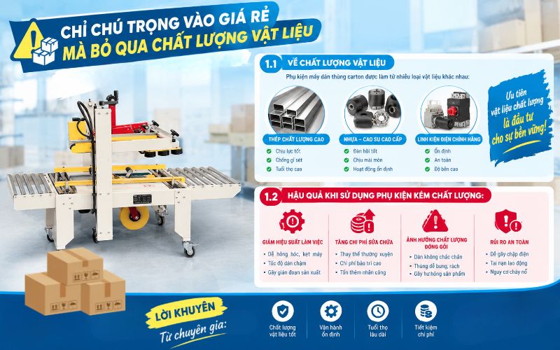 Chỉ chú trọng vào giá rẻ mà bỏ qua chất lượng vật liệu