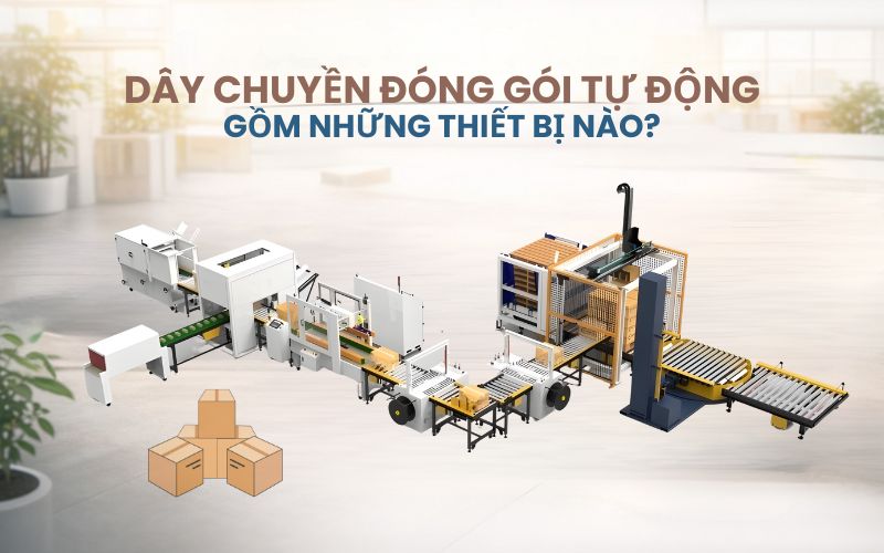 Dây chuyền đóng gói tự động gồm những thiết bị nào?