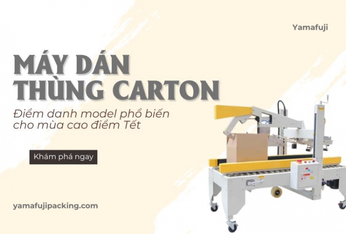 Điểm danh máy dán thùng phổ biến cho mùa cao điểm Tết