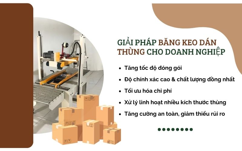 Giải pháp băng keo dán thùng cho doanh nghiệp