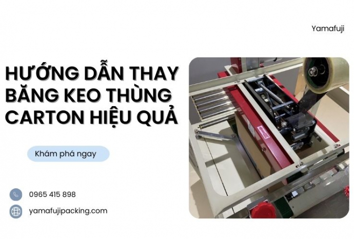 Hướng dẫn thay băng keo thùng carton hiệu quả