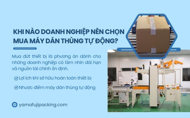 Khi nào doanh nghiệp nên chọn mua máy dán thùng tự động?