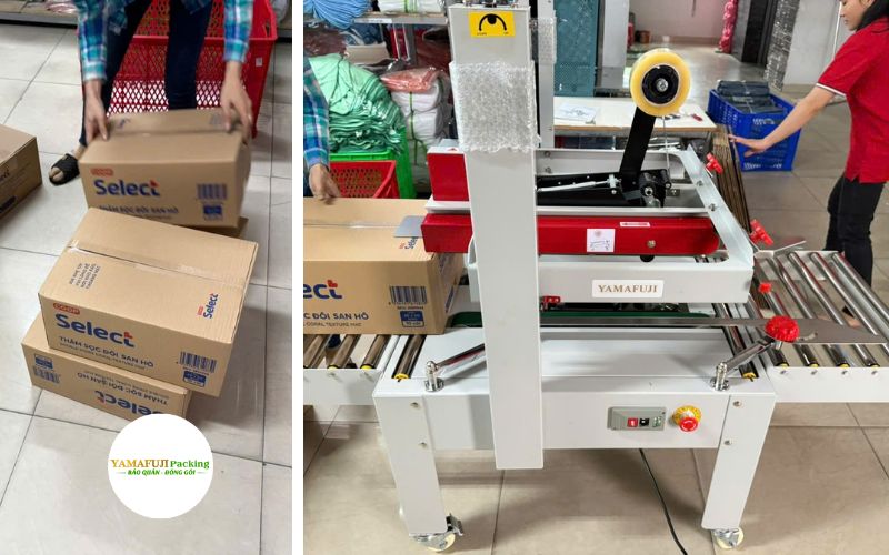 Kĩ thuật bàn giao máy dán thùng carton Yamafuji fxj6050