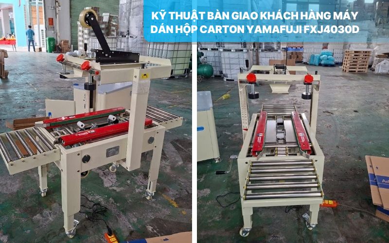 Kỹ thuật bàn giao khách hàng máy dán hộp carton Yamafuji FXJ4030D