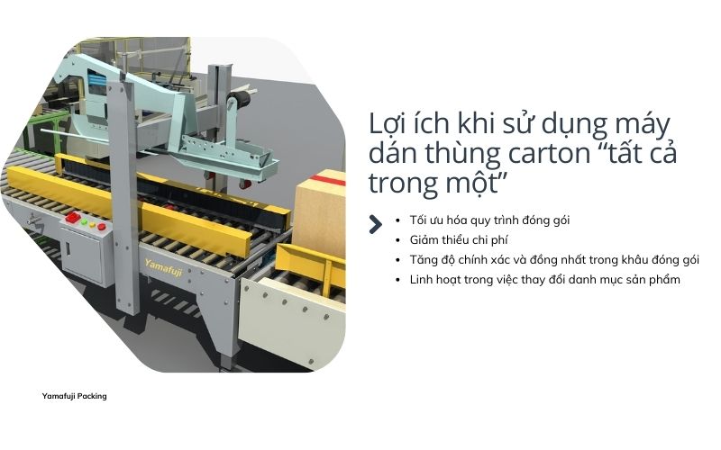 Lợi ích khi sử dụng máy dán thùng carton “tất cả trong một”
