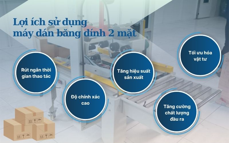 Lợi ích sử dụng máy dán băng dính 2 mặt 