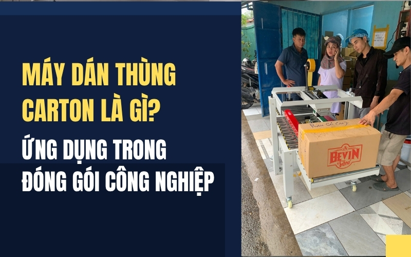 Máy Dán Thùng Carton Là Gì? Ứng Dụng Trong Đóng Gói Công Nghiệp