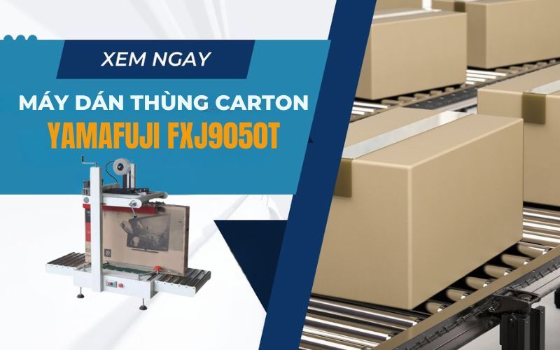 Máy dán thùng Carton tự động Yamafuji FXJ9050T