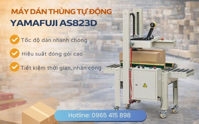 Máy dán thùng tự động Yamafuji AS823D chính hãng