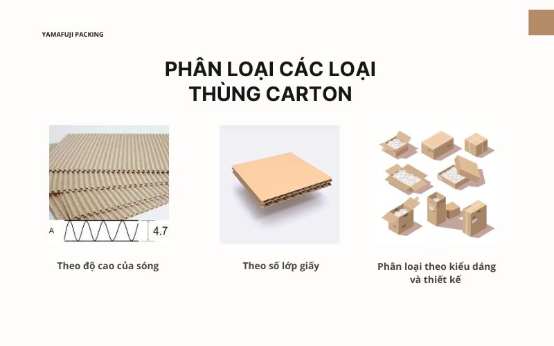 Phân loại các loại thùng carton 