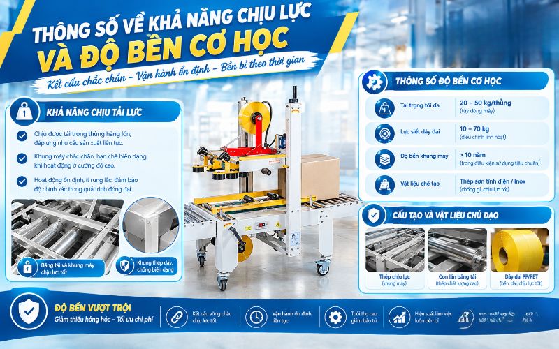 Thông số về khả năng chịu lực và độ bền cơ học