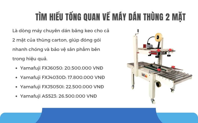 Tìm hiểu tổng quan về Máy dán thùng 2 mặt