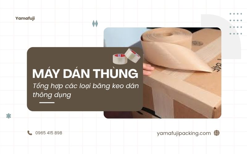 Tổng hợp các loại băng keo máy dán thùng thông dụng