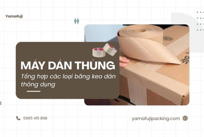 Tổng hợp các loại băng keo máy dán thùng thông dụng