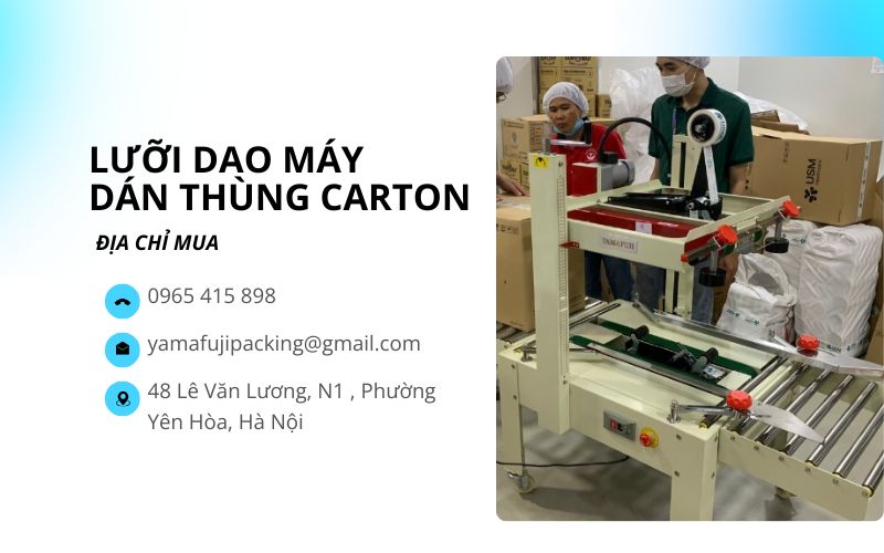 địa chỉ mua lưỡi dao máy dán thùng carton