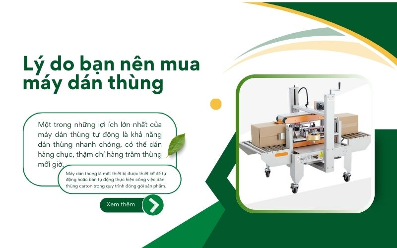 Top 5 lý do nên mua máy dán thùng cho doanh nghiệp