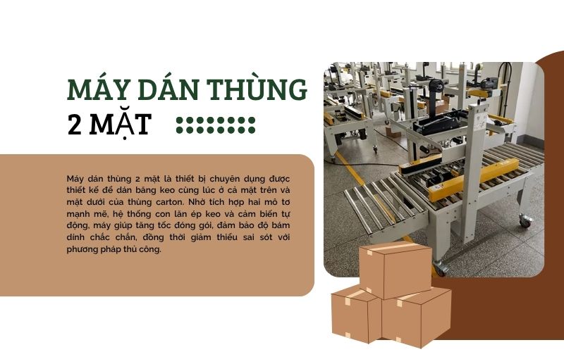  máy dán thùng 2 mặt 