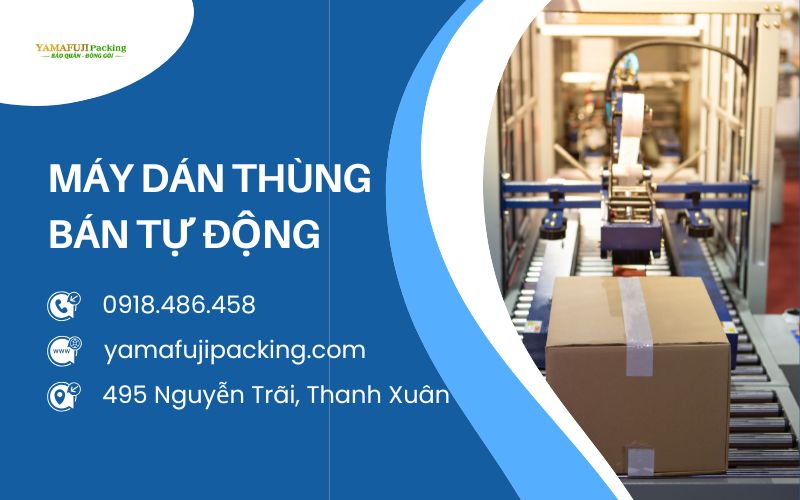 máy dán thùng carton bán tự động ưa chuộng 