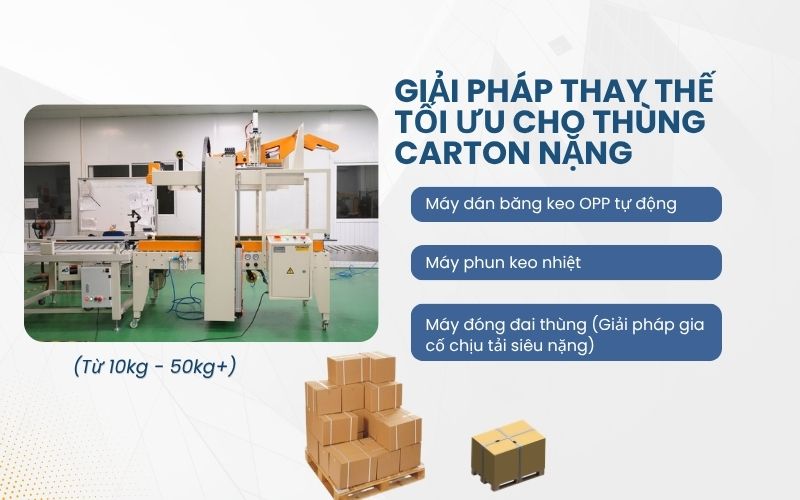 Giải pháp thay thế tối ưu cho thùng carton nặng (Từ 10kg - 50kg+)