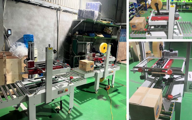 Kĩ thuật bàn giao 3 máy dán thùng FXJ6050 