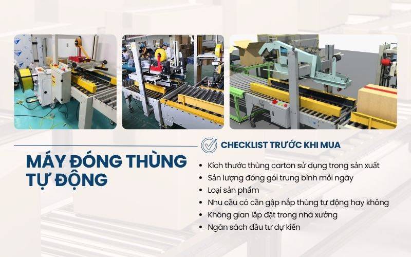 Checklist trước khi mua máy đóng thùng tự động