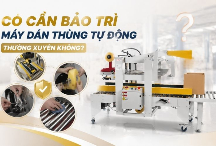 Có cần bảo trì máy dán thùng tự động thường xuyên không