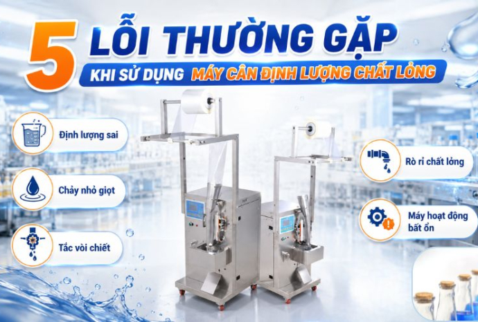 5 lỗi thường gặp khi sử dụng máy cân định lượng chất lỏng