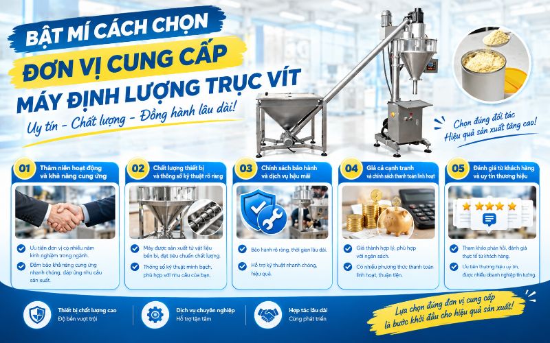 Bật mí cách chọn đơn vị cung cấp máy định lượng trục vít uy tín