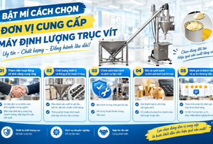 Bật mí cách chọn đơn vị cung cấp máy định lượng trục vít uy tín