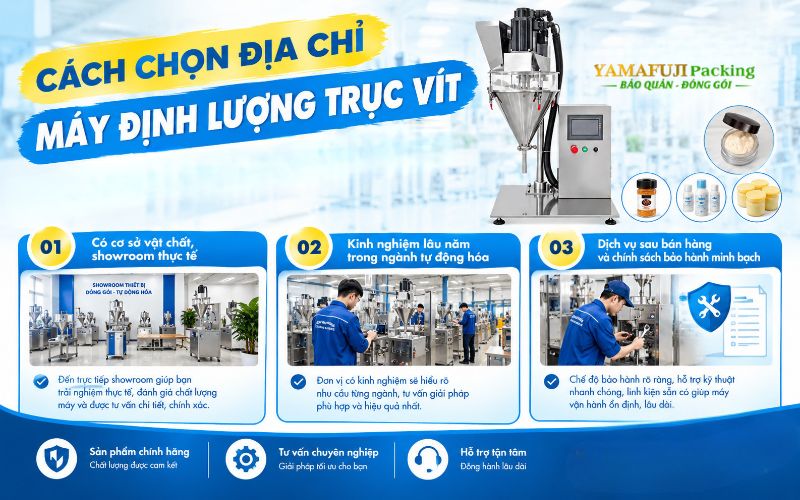 Cách chọn địa chỉ máy định lượng trục vít uy tín