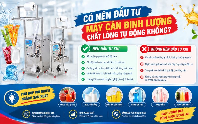 Có nên đầu tư máy cân định lượng chất lỏng tự động không