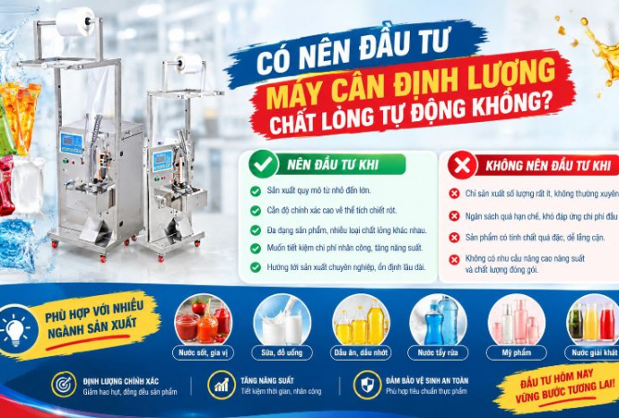 Có nên đầu tư máy cân định lượng chất lỏng tự động không