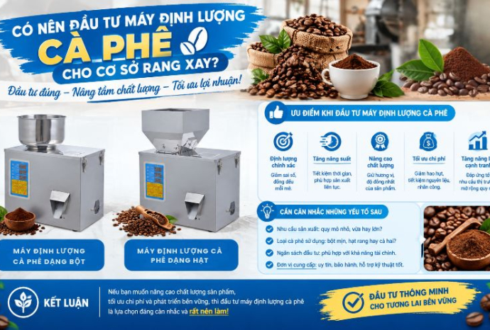 Có nên đầu tư máy định lượng cà phê cho cơ sở rang xay?