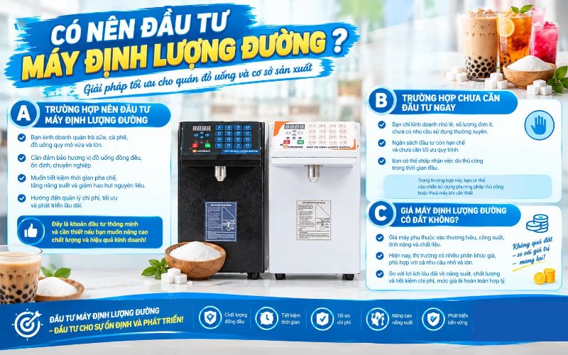 Có nên đầu tư máy định lượng đường không?