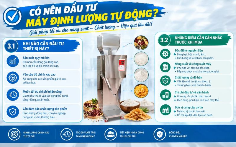 Có nên đầu tư máy định lượng tự động không?