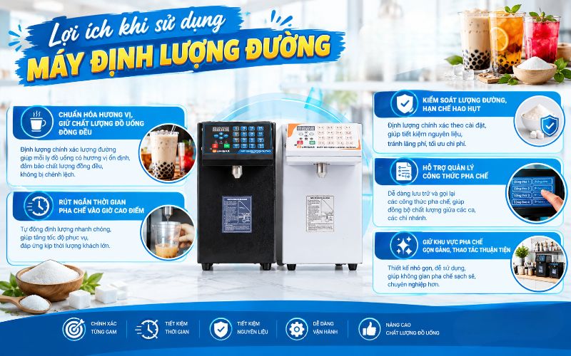 Lợi ích khi sử dụng máy định lượng đường