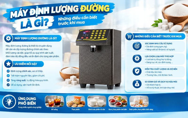 Máy định lượng đường là gì? Những điều cần biết trước khi mua