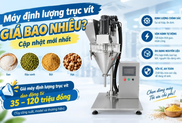 Máy định lượng trục vít giá bao nhiêu? Cập nhật mới nhất