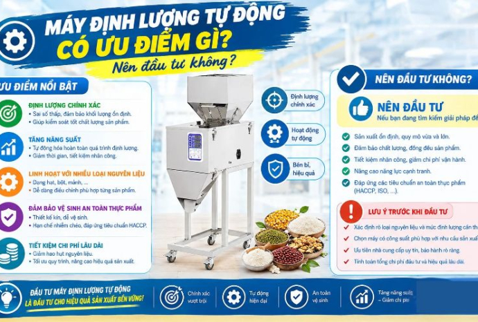 Máy định lượng tự động có ưu điểm gì? Nên đầu tư không?
