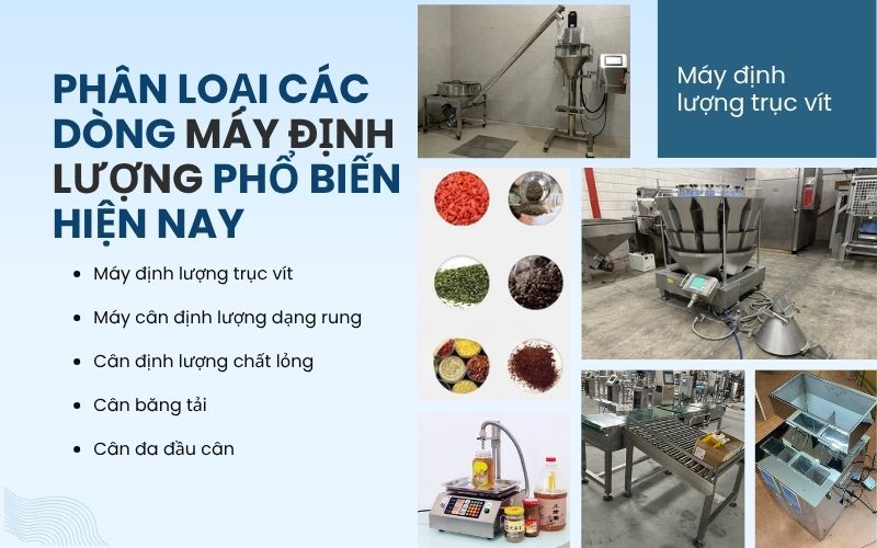 Phân loại các dòng máy định lượng phổ biến hiện nay