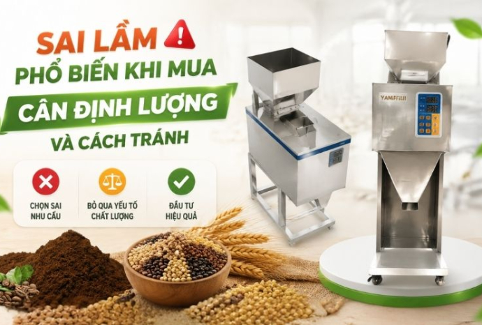 Sai lầm phổ biến khi mua cân định lượng và cách tránh