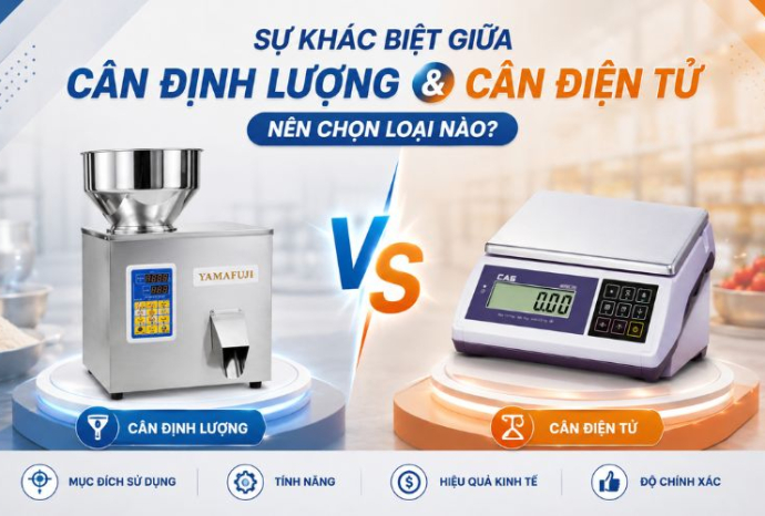 Sự khác biệt giữa cân định lượng và cân điện tử - Nên chọn loại nào