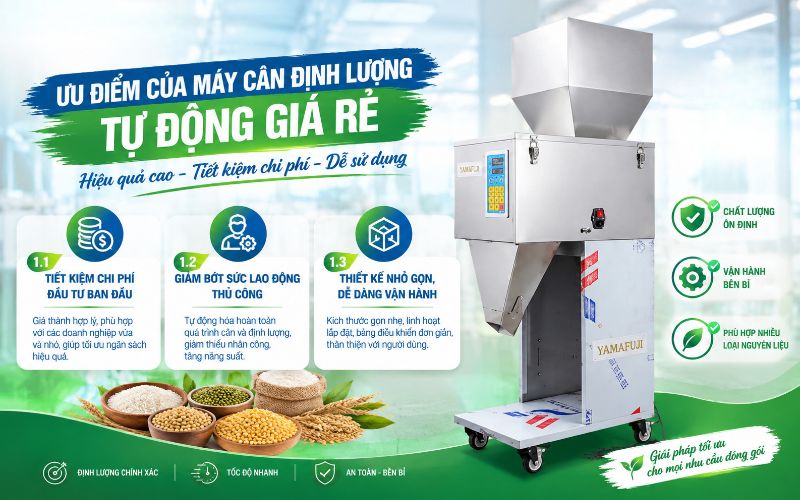 Ưu điểm của máy cân định lượng tự động giá rẻ