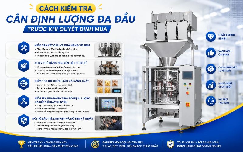 Cách kiểm tra cân định lượng đa đầu trước khi quyết định mua